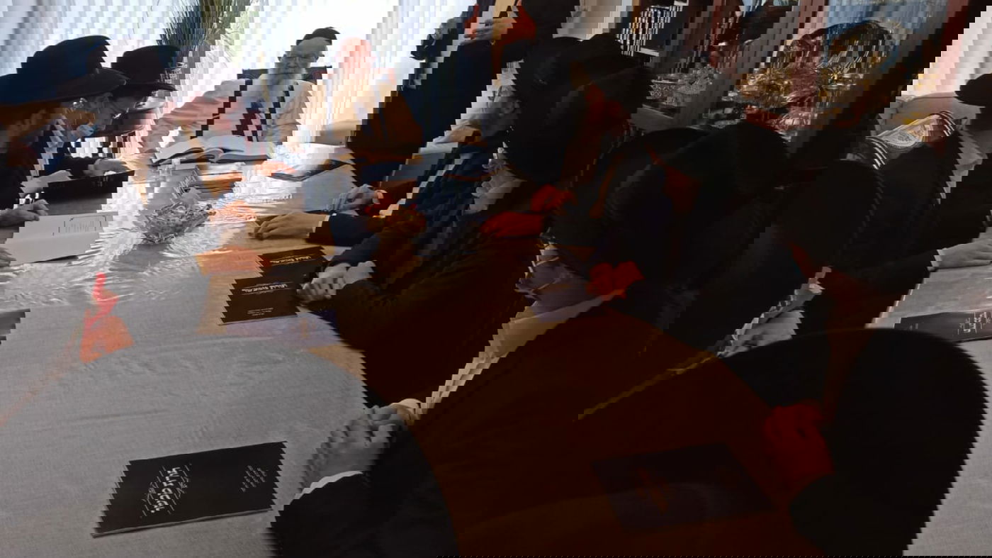 בבית המשגיח הגר"ח וואלקין: מעמד סיום זמן חורף