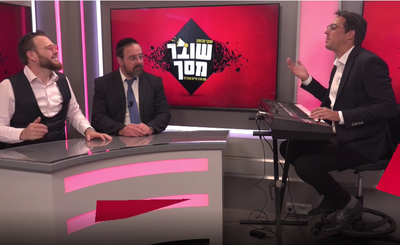 הרב הורוביץ לצד שוקי סלומון ואריק דביר