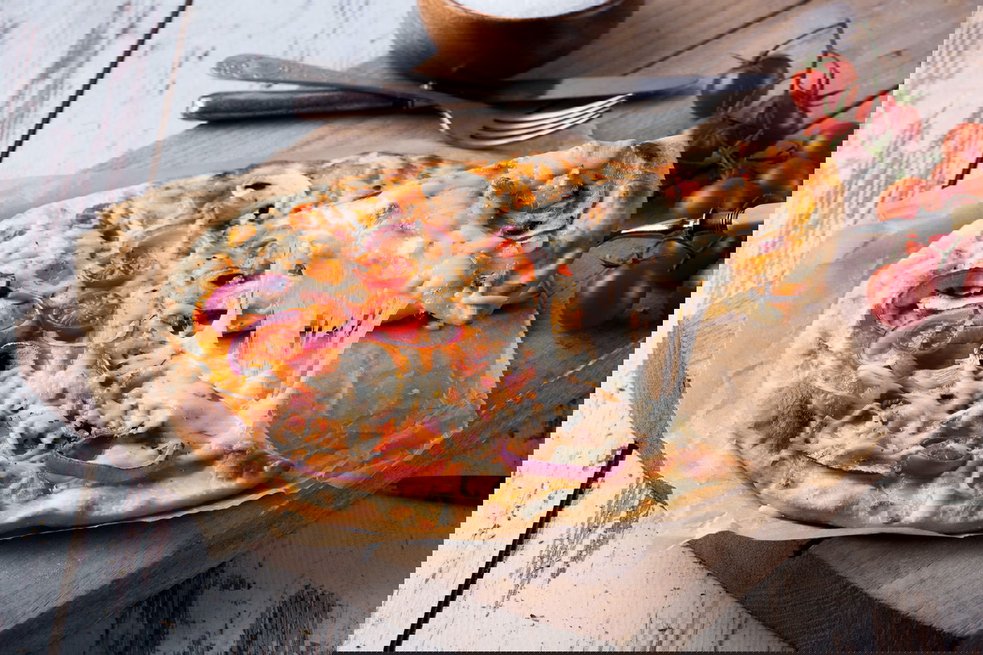 פיצה מהירה ללא שמרים וללא התפחה