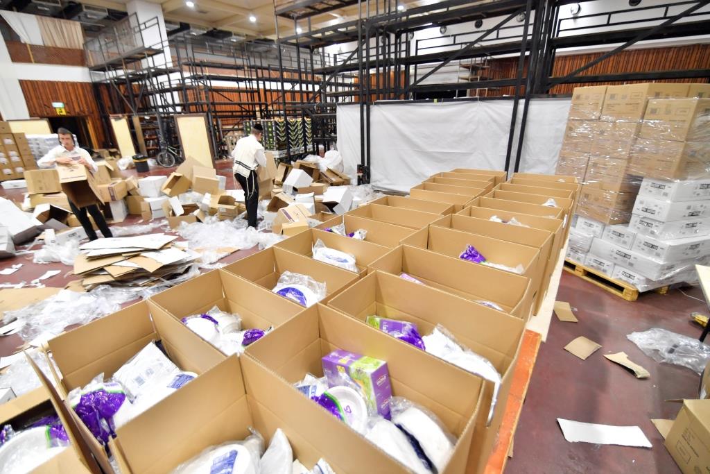 בניו של האדמו"ר ביקרו במרכז הקמחא דפסחא