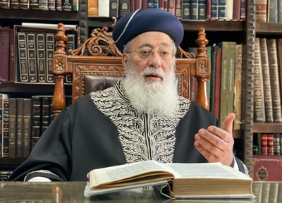 הראשל"צ הגר"ש עמאר בוורט לליל הסדר