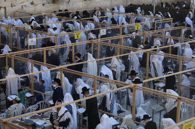 היערכות המשטרה בכותל, הבוקר