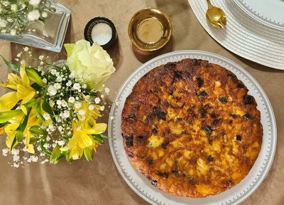 פשטידת תפוחי אדמה ובצל ירוק