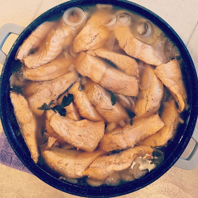 פילה סלמון חמוץ מתוק