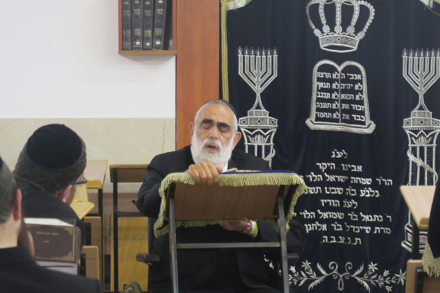 לאחר שהחלים: הגר"ח אקרמן מסר שיעור לתלמידיו