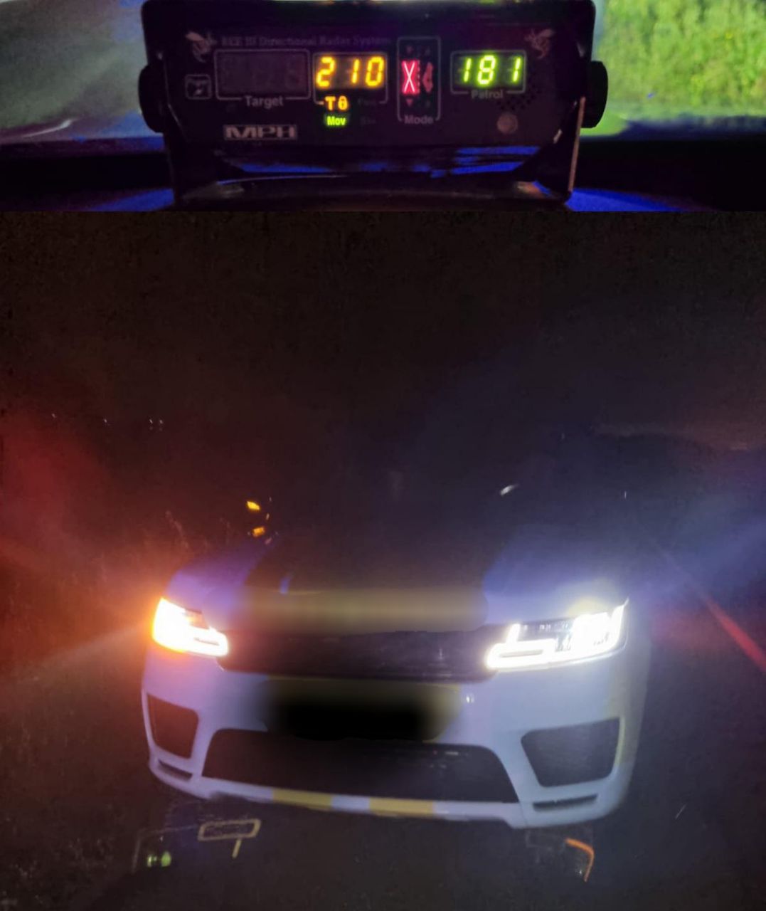 נסע עם בני משפחתו במהירות 210 קמ"ש