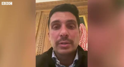 הנסיך הירדני בסרטון שפרסם לעולם