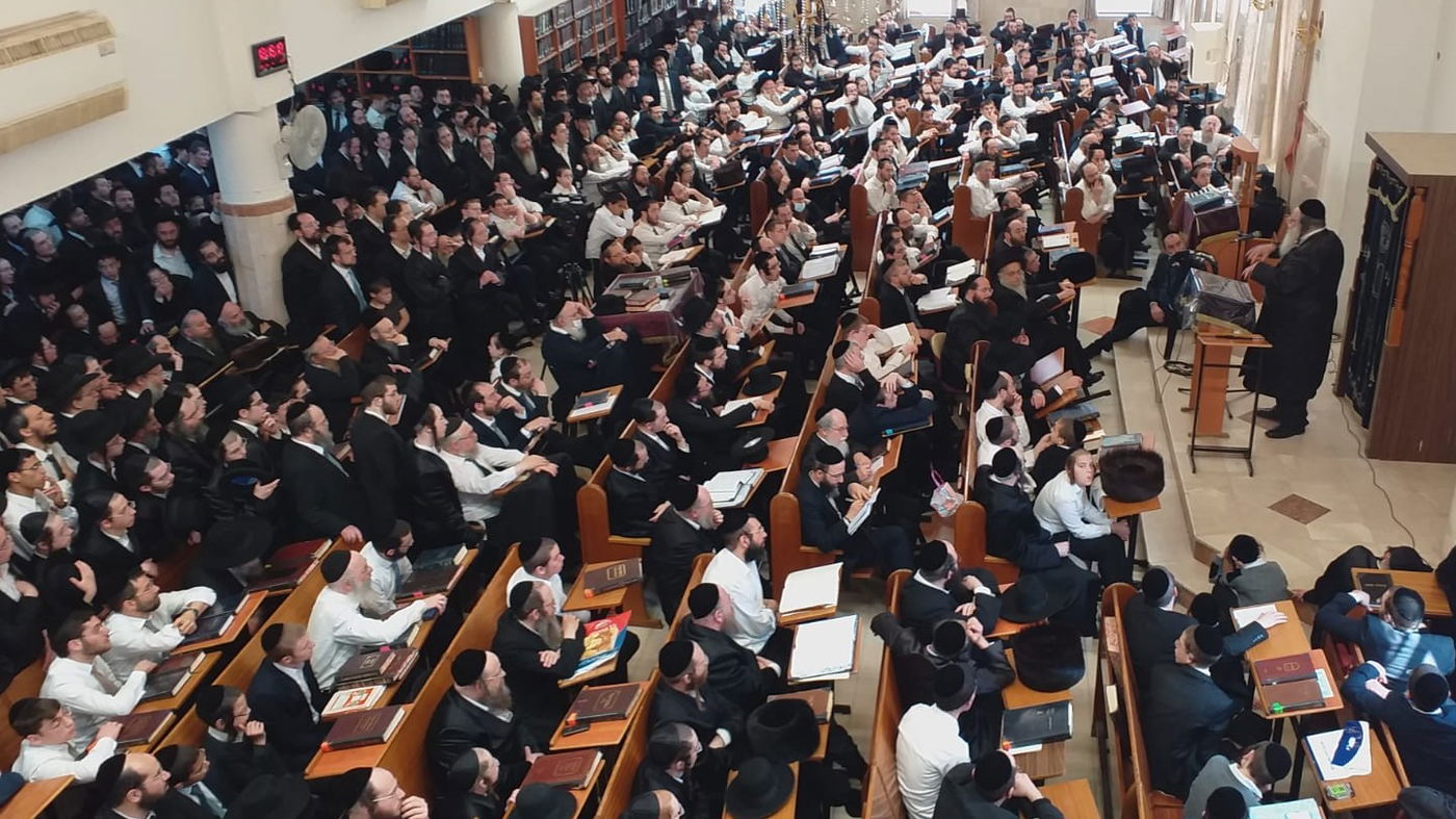 הגר"ש אלתר בשיעור במודיעין עילית