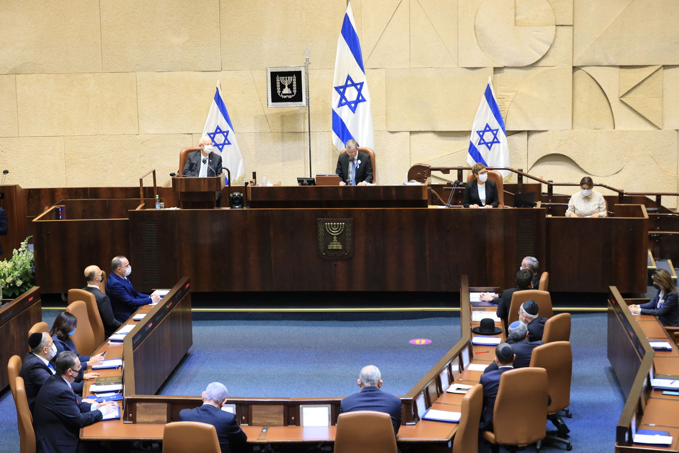 הנשיא ריבלין בכנסת, אתמול