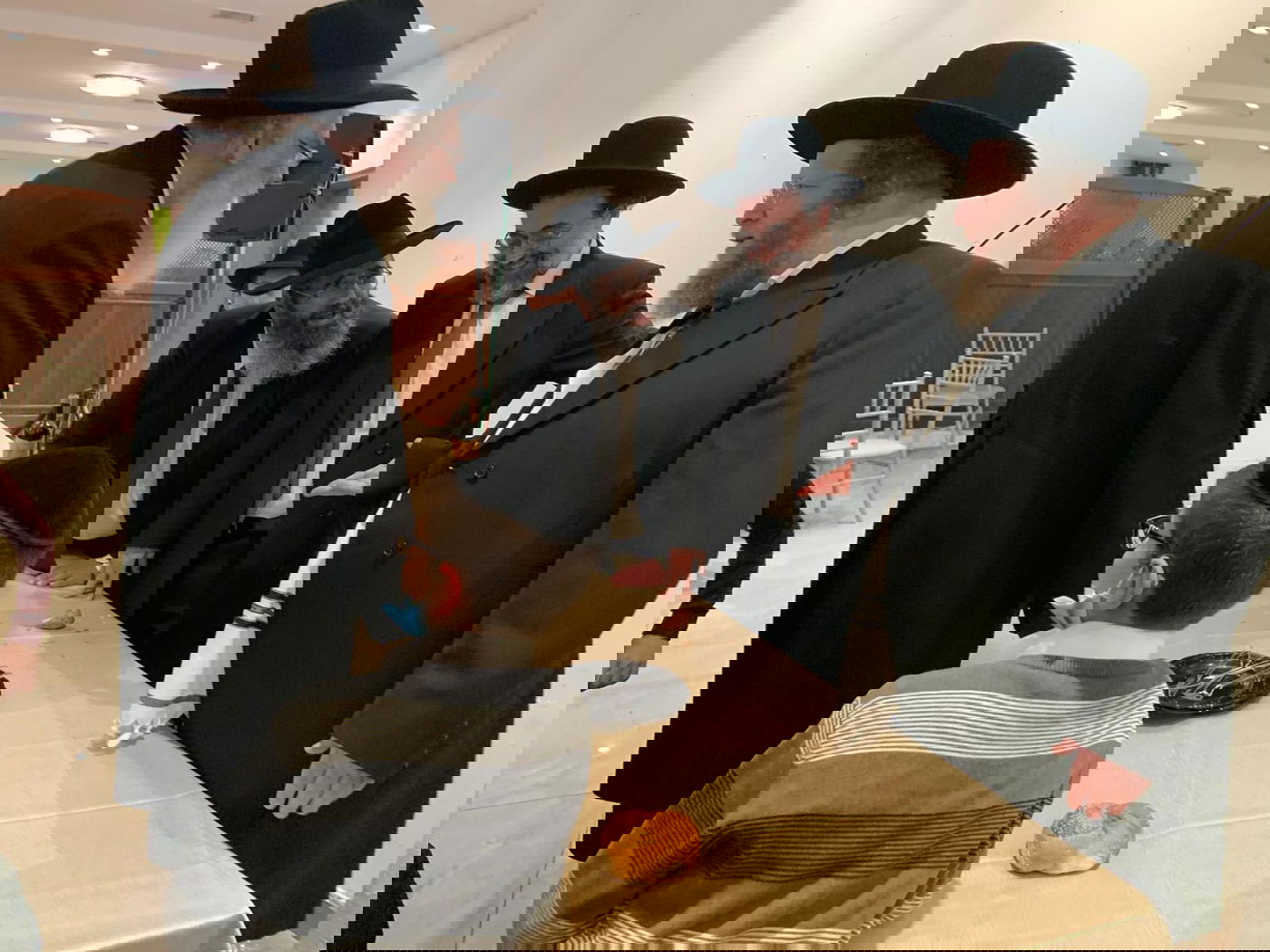 הרב משה לנדא בבר מצווה של הגר"מ שפירא, שנערכה בסוף השבוע האחרון