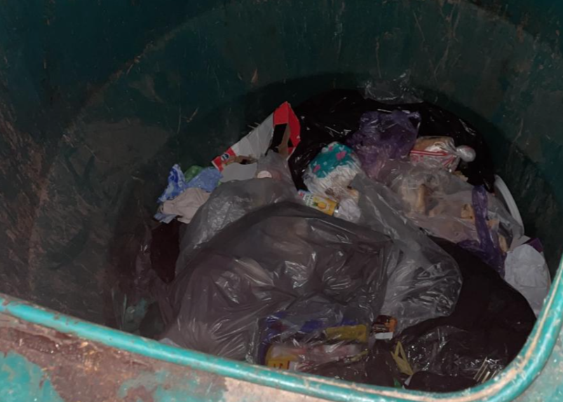 הפח בו נמצא הנער