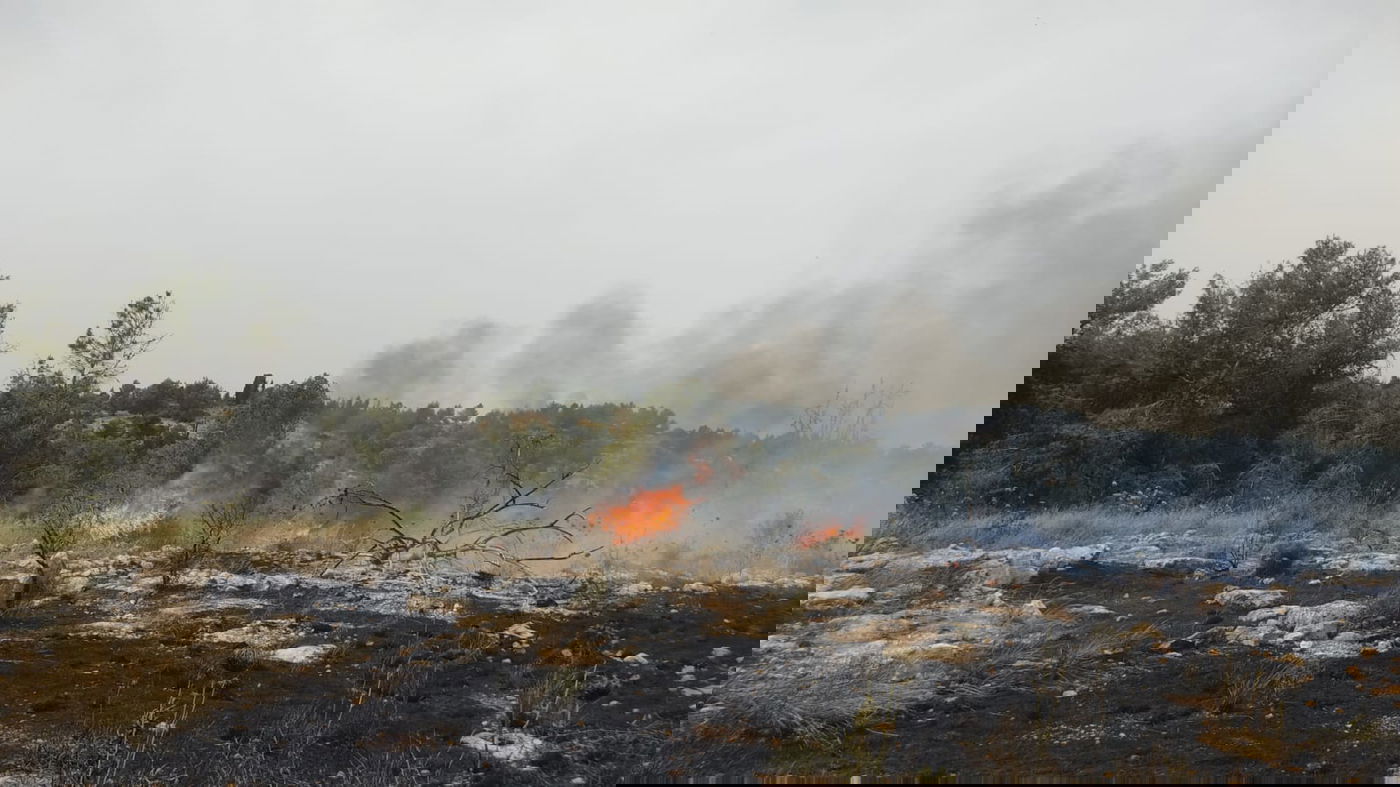 מטוסי כיבוי הוזנקו לשריפה באמפי פארק באלעד