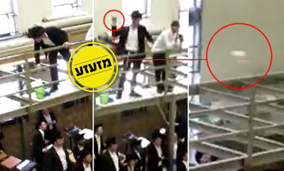 הרב כהנמן אחרי פגיעת הלבן, וזריקת הסטנדרים, היום