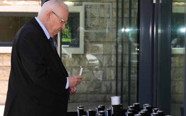 הנשיא, בהדלקת 45 נרות נשמה