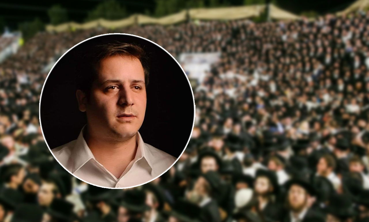 אריאל אלחרר על רקע החגיגות במירון