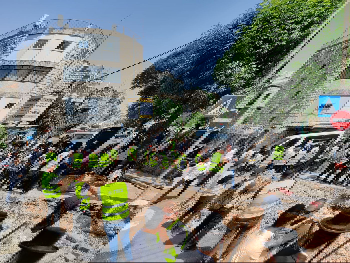 הקיצונים הפגינו נגד הרכבת הקלה: 6 נעצרו