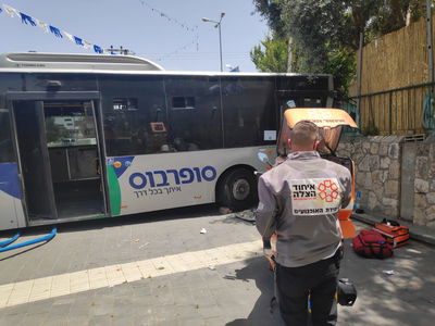 זירת התאונה בבית שמש