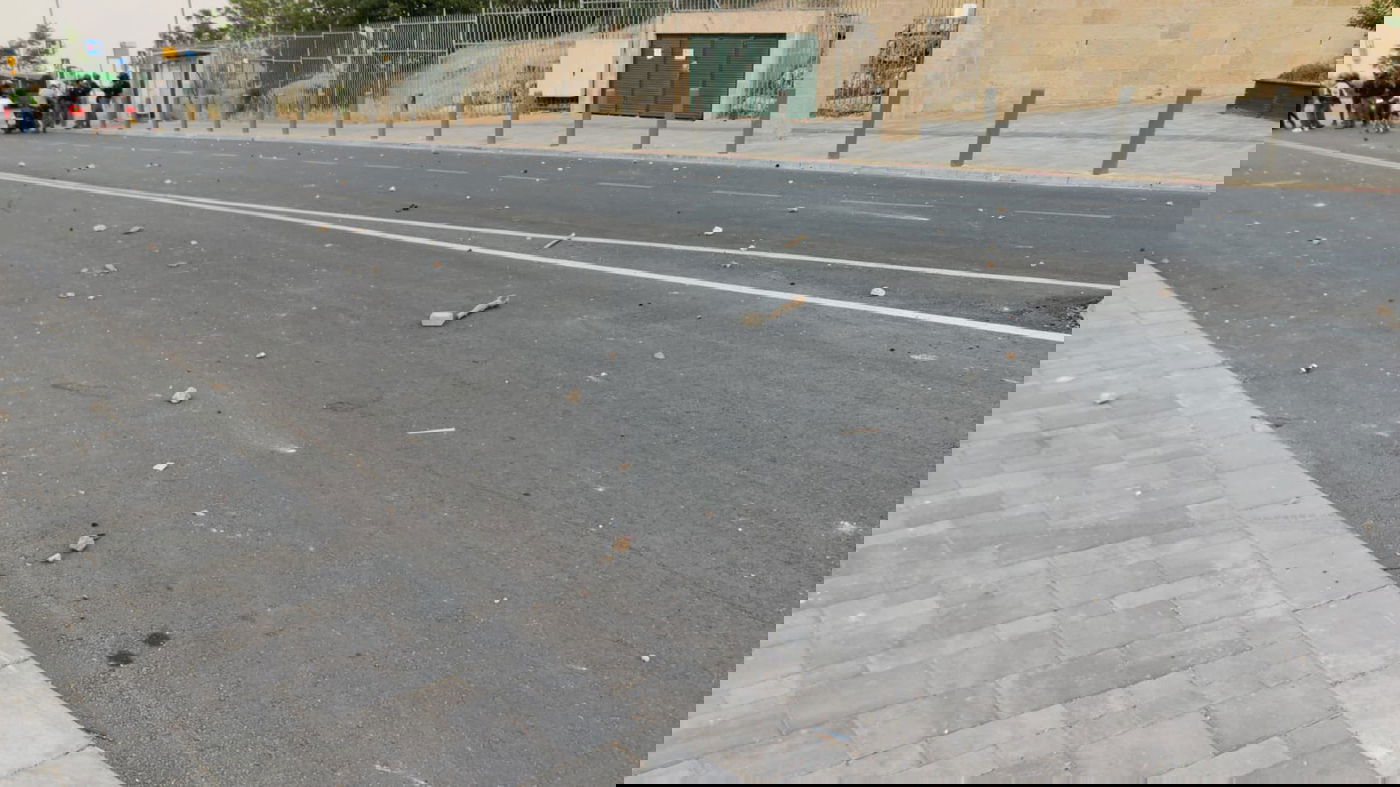 קטטה בין יהודים לערבים סמוך לאוניברסיטה