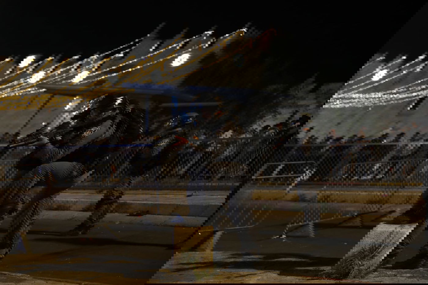 מהומות בהר הבית; רקטה שוגרה מעזה; צה"ל תקף עמדה