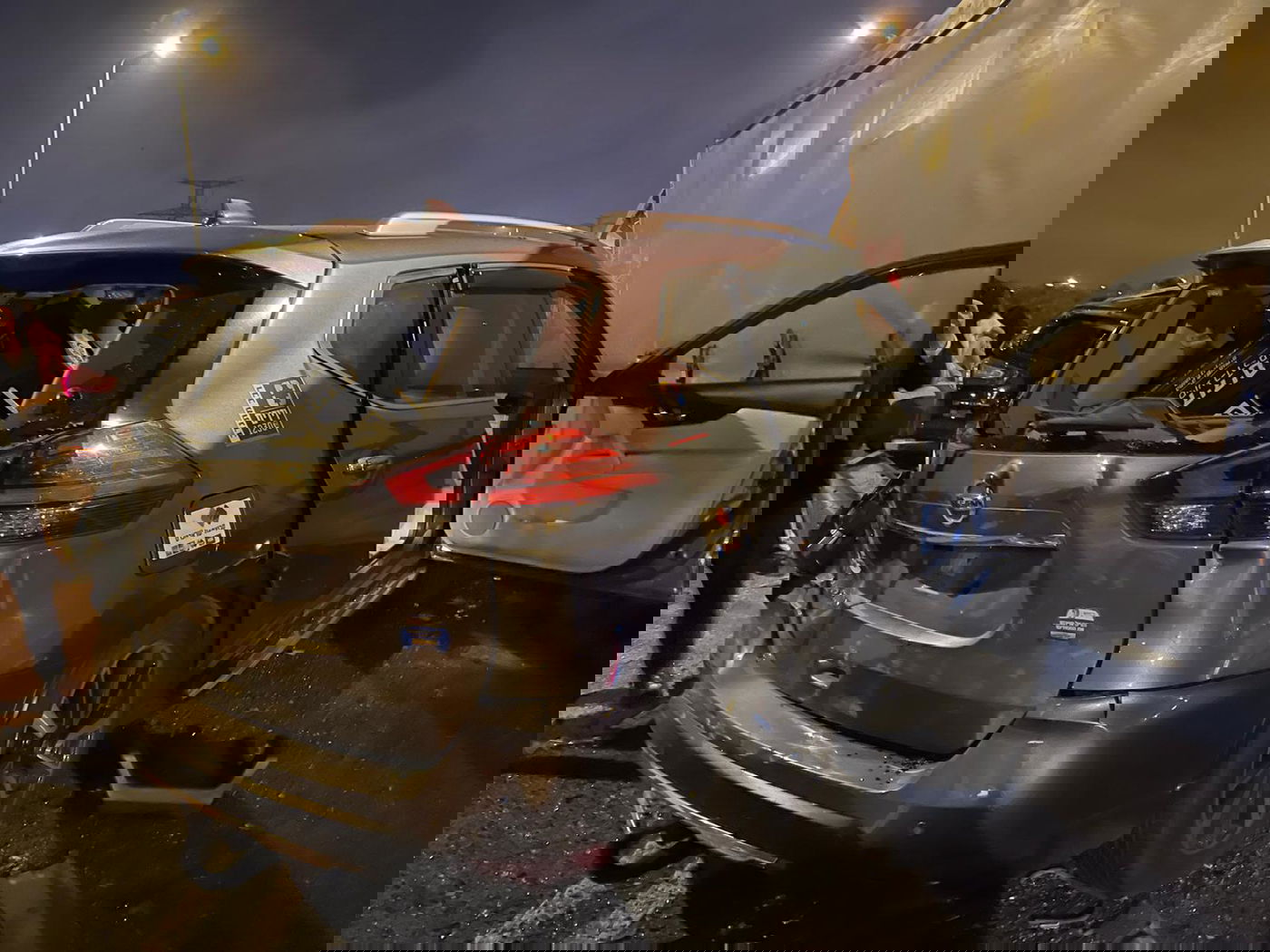 הרכב בזירת התאונה