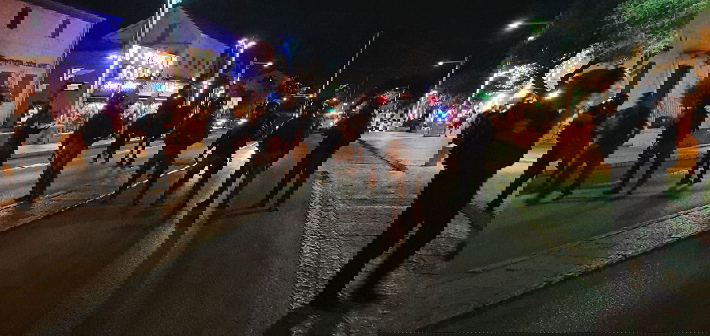 לוחמי מג"ב מול מתפרעים