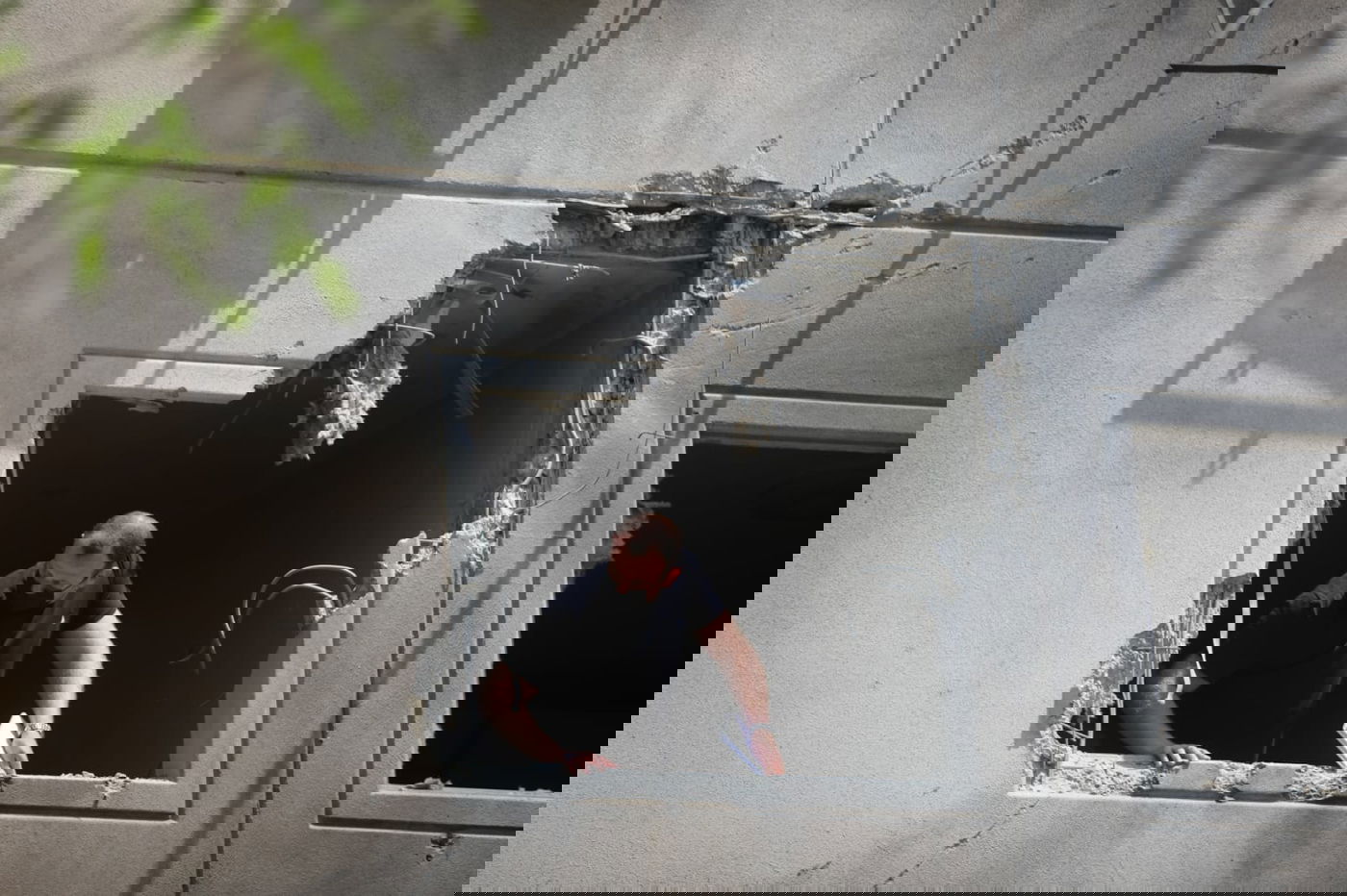 תיעוד: הנזק מהפגיעה ישירה בעיר אשקלון