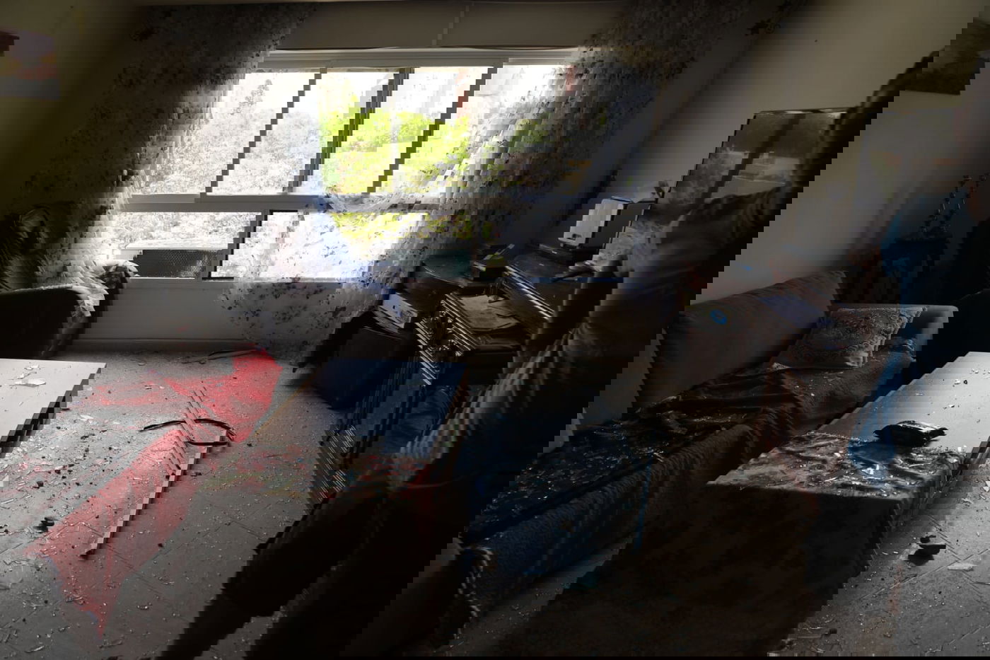 תיעוד: הנזק מהפגיעה ישירה בעיר אשקלון