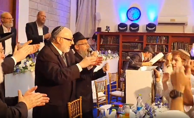 תיעוד: כך חגג אברהם פריד עם יונתן פולארד