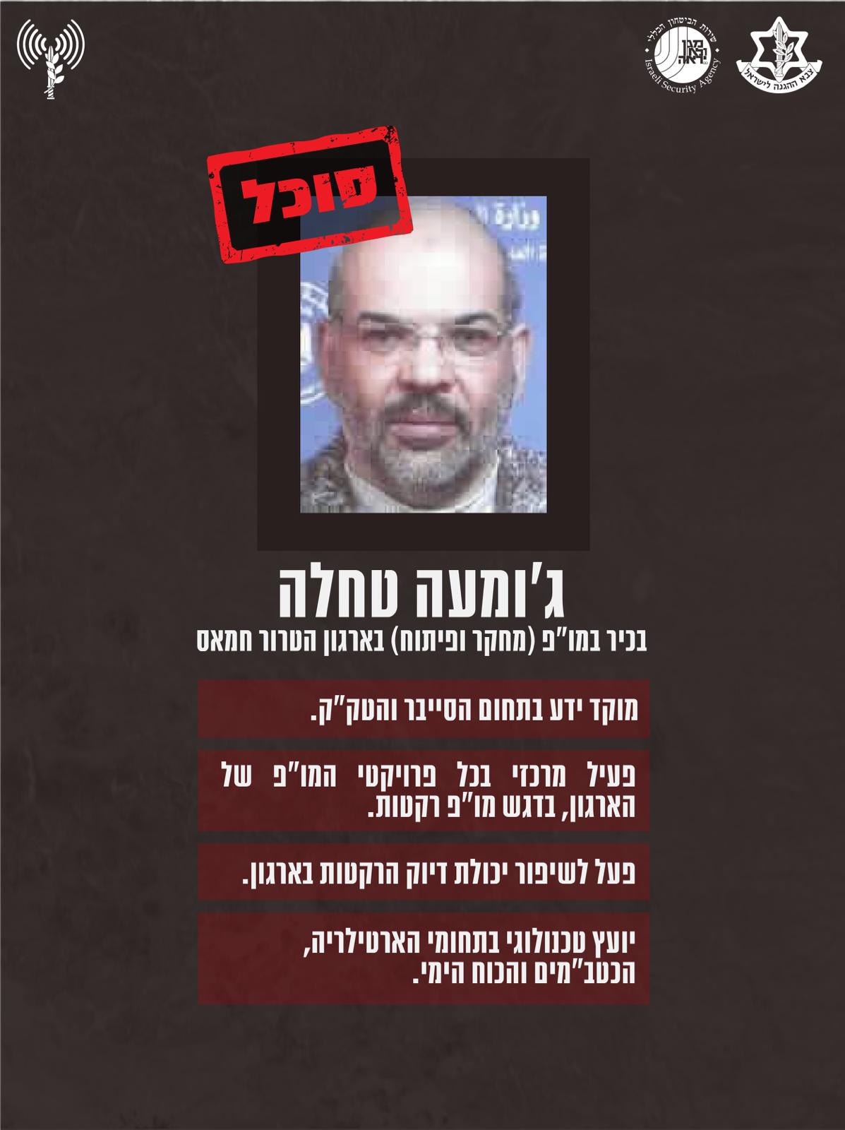 אלו ארבעת בכירי מטכ"ל החמאס שחוסלו במבצע מיוחד