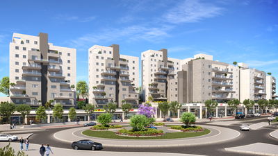 שטחי המסחר ממוקמים בקומת הקרקע של הפרויקט המצליח