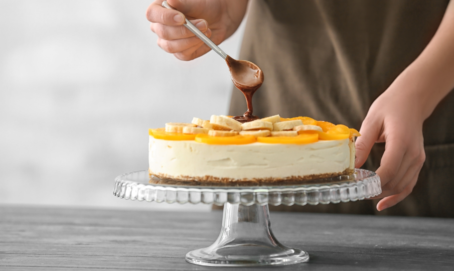 לא רק לשבועות: עוגת גבינה ובננות