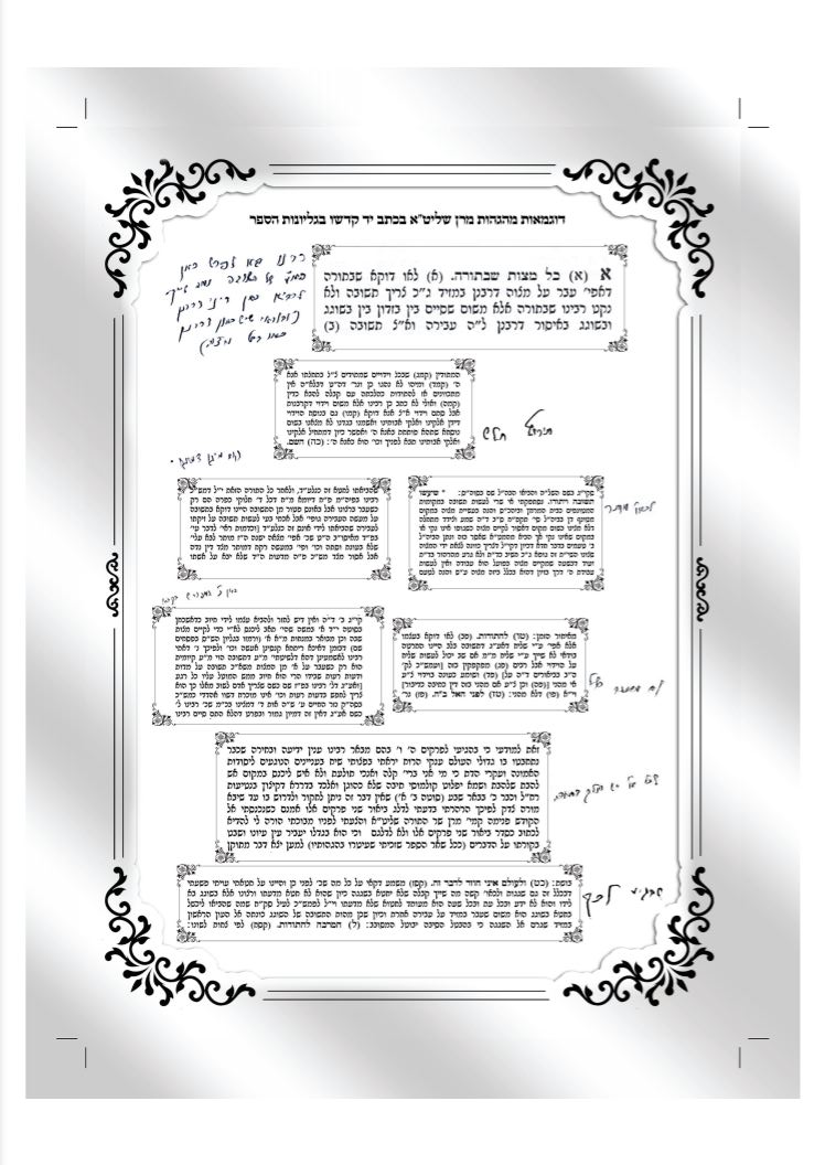 ההגהות של מרן שר התורה