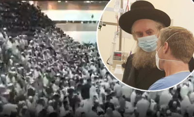 הרבי מקרלין על רקע הפראנצ'עס שקרסו