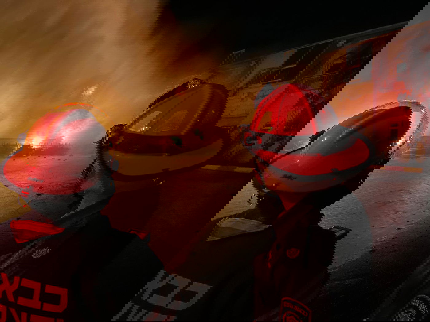 שריפה במפעל למחזור דלקים בדרום הר חברון; תיעוד