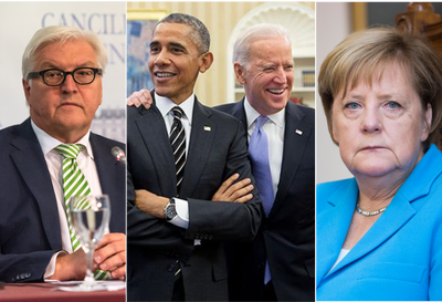 קצלרית גרמניה מרקל, נשיא גרמניה, אובמה וביידן