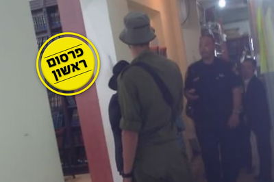 אנשי ביטחון מפרידים בין הניצים, בזירת האירוע