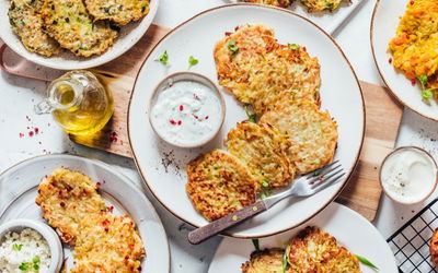 לביבות קישואים ותפוחי אדמה