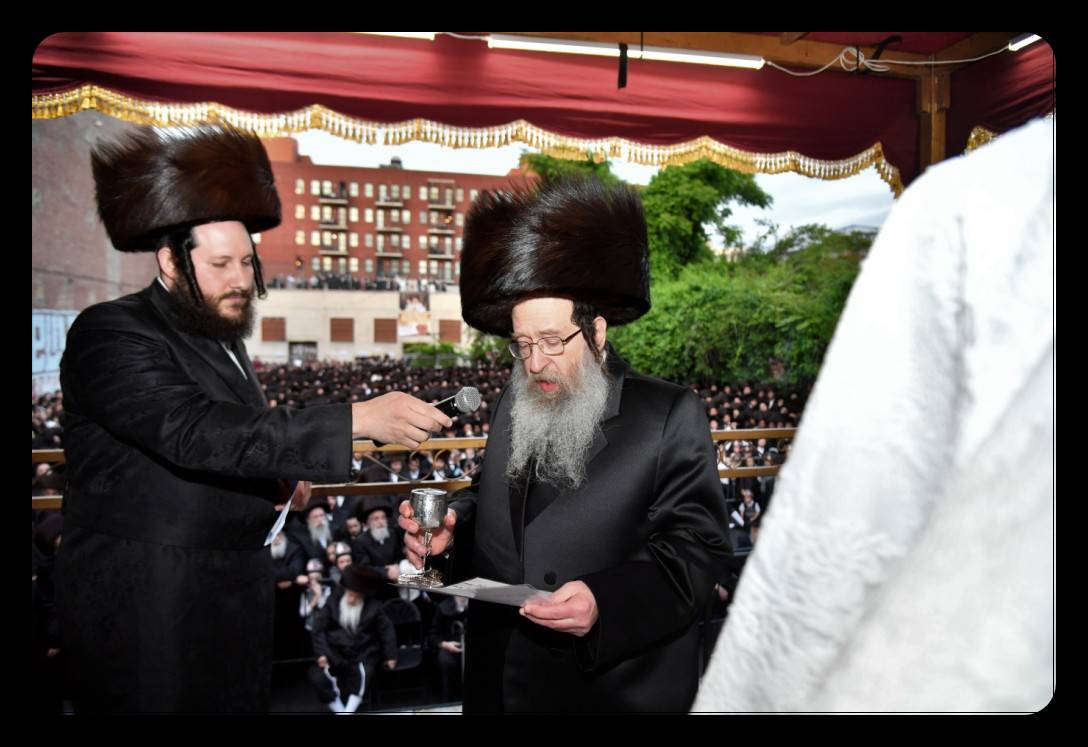 המונים בחתונת נכד הרבי מויז'ניץ בארה"ב