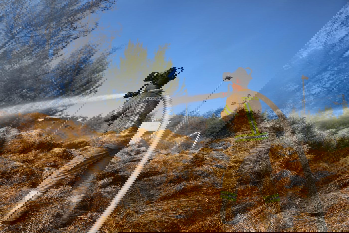 במהלך השבת התחדשה האש בצור הדסה