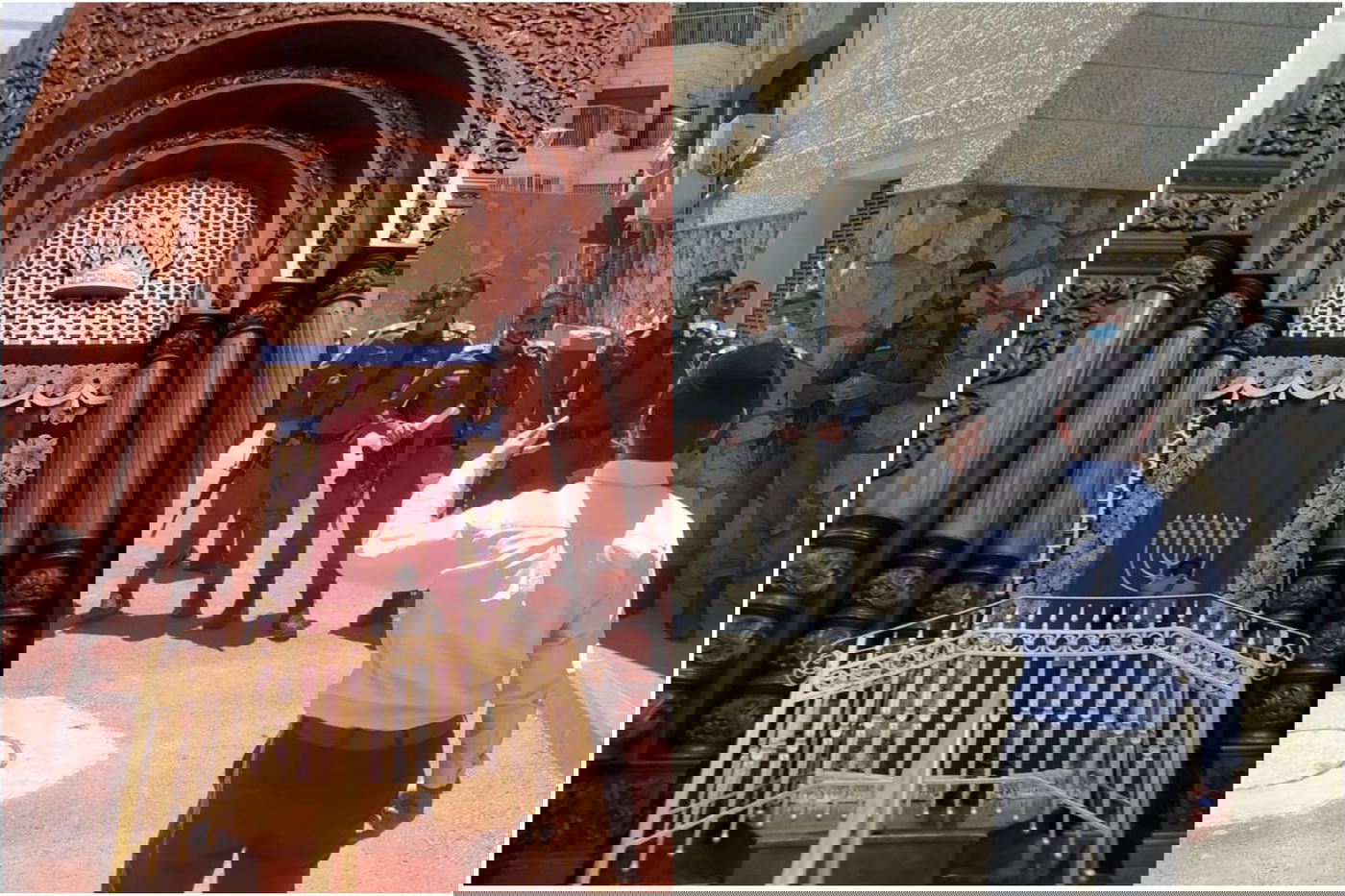 בישיבת חברון (מימין) ובבית המדרש של בעלזא