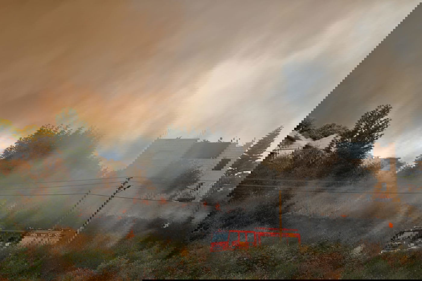 אש בוערת בהרי ירושלים; "הוסרה הסכנה מעל הישובים"