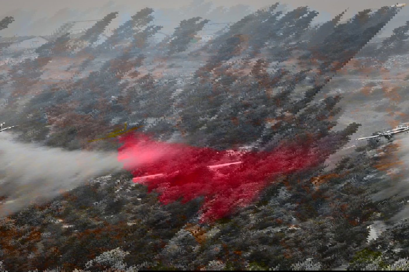 אש בוערת בהרי ירושלים; "הוסרה הסכנה מעל הישובים"