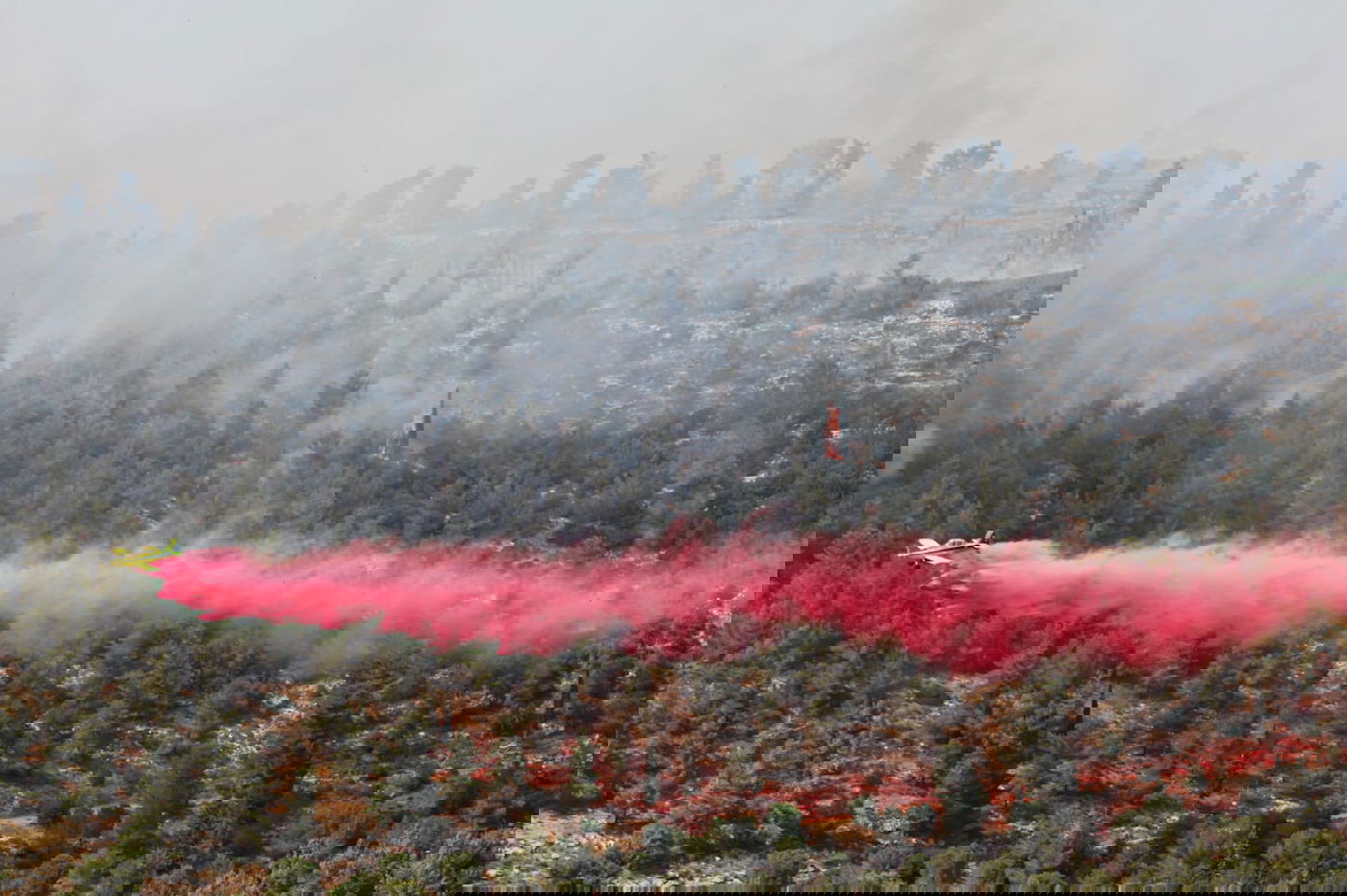 אש בוערת בהרי ירושלים; "הוסרה הסכנה מעל הישובים"