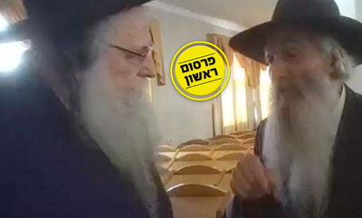 האדמו"ר רבי דוד עם הגר"ש אלתר