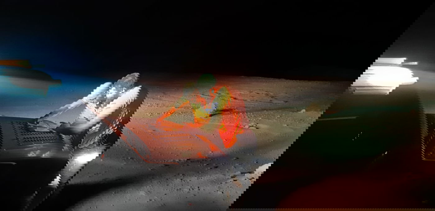 אב ובנו מב"ב נתקעו בנחל ערוגות - וחולצו