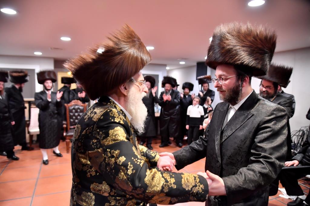 שמחות השבע ברכות לנכד האדמו"ר מויז'ניץ בארה"ב