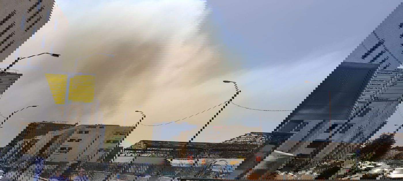 ענן העשן מגיע לירושלים