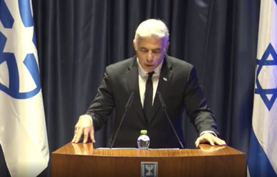 יאיר לפיד, בטקס היום