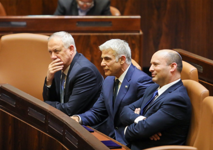 רה"מ בנט, לפיד וגנץ, אמש