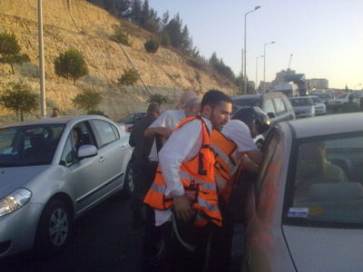 אילוסטרציה. תאונה בכביש בגין